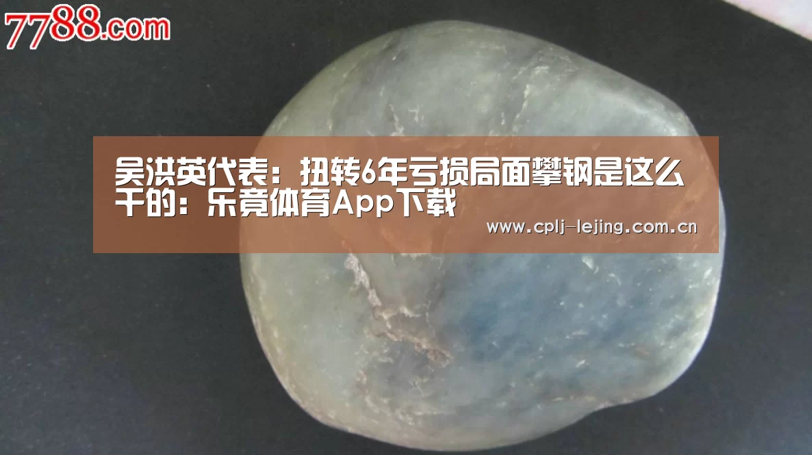 吴洪英代表:扭转6年亏损局面攀钢是这么干的:乐竟体育App下载(图2) 乐竟体育App下载
